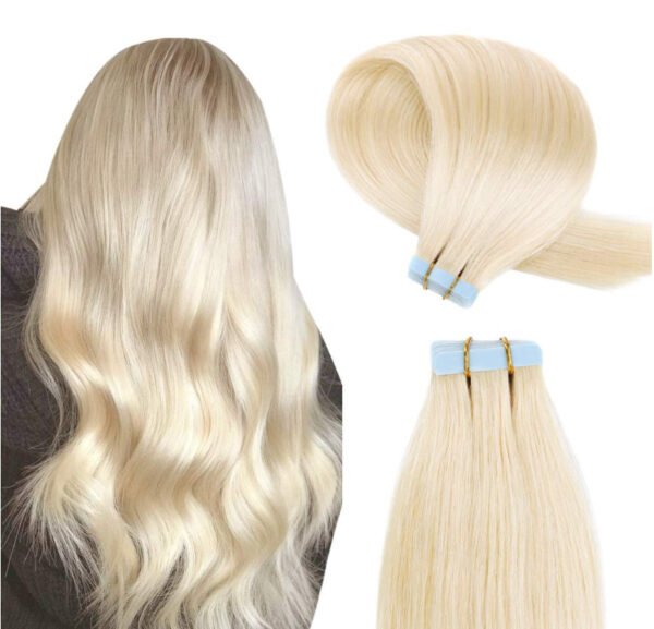 100% Remy Human Hair Extensions, Tape in, Blonde Colour, High Quality Hair Extensions