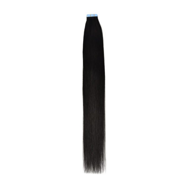 100% Remy Human Hair Extension, Tape-ins, High Quality Black Hair Colour Hair Extensions - Image 5